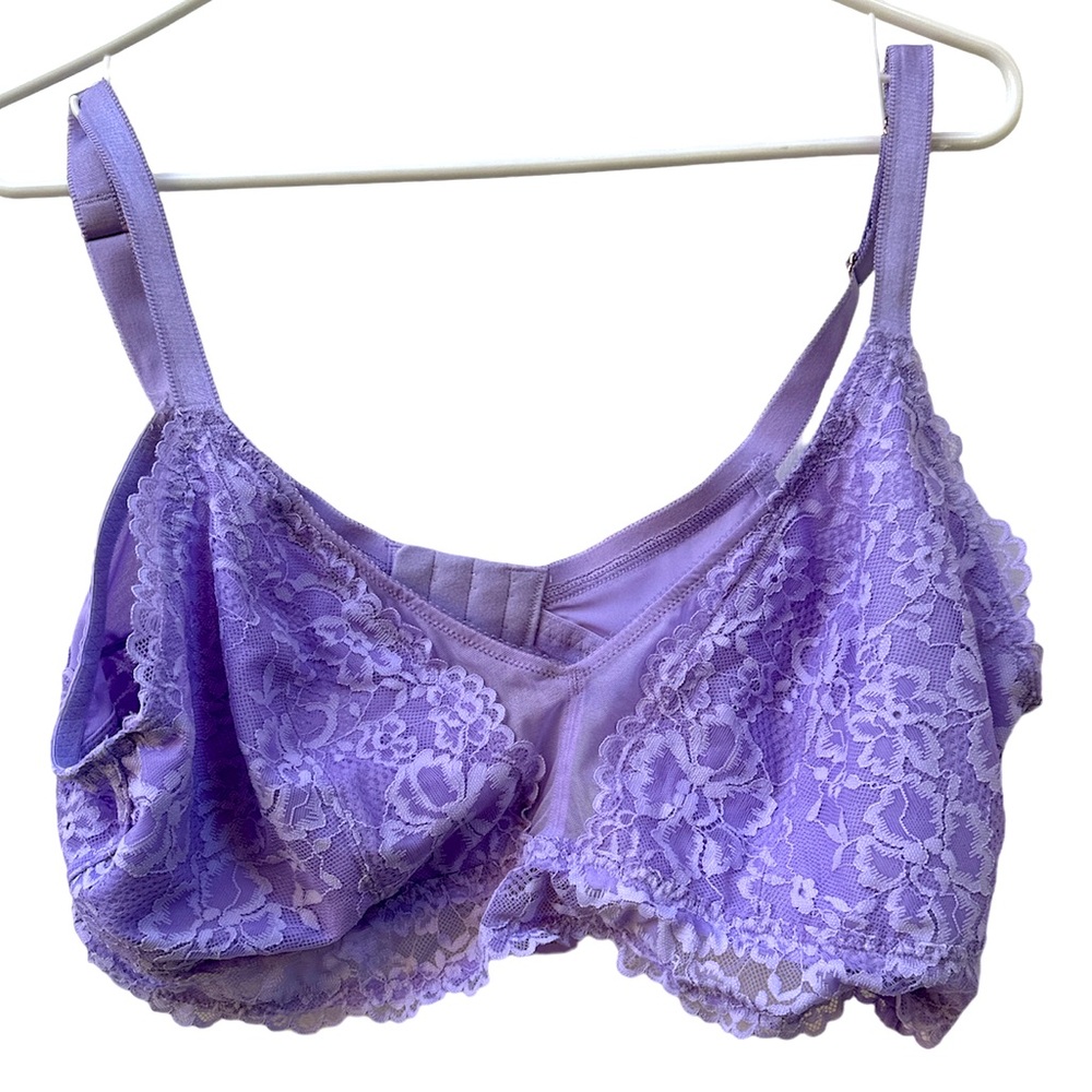 Savage x Fenty Lavender Lace Bralette 3x